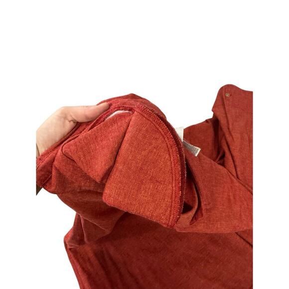 Koret Rust Color Linen Blend Button Up Embroidered Shirt Beach Vacation Size 3XL - Picture 9 of 9